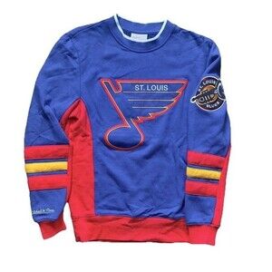 Mitchell And Ness St. Louis Blues Retro Crewneck Sweatshirt